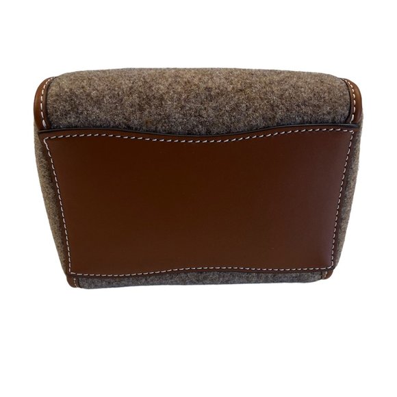 Tory Burch - Authentic - McGraw Tan Wool Bucket Bag - Designer - NWT - Picture 8 of 11